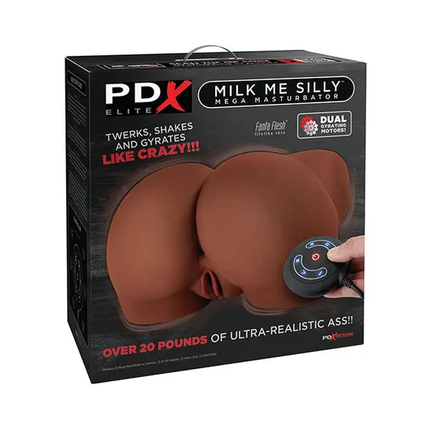 PDX Elite Milk Me Silly Mega Masturbator - Brown - Dolls & Masturbators