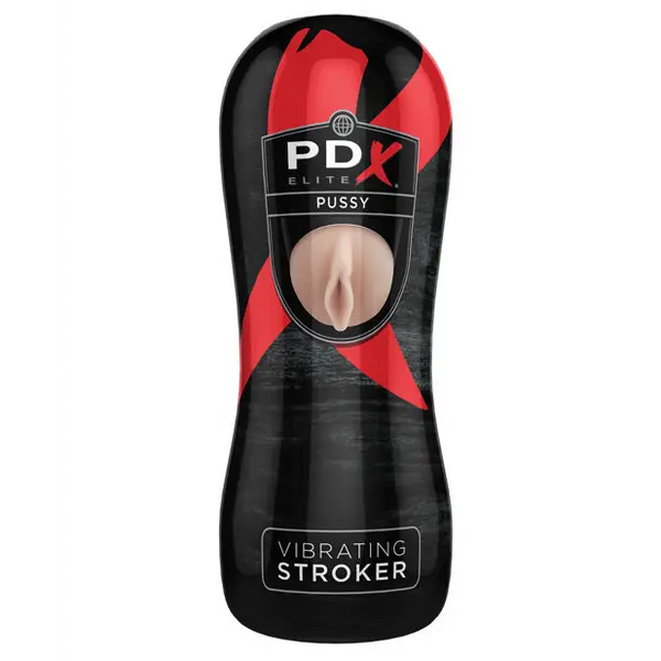 PDX Elite Vibrating Stroker - Pussy - Dolls & Masturbators
