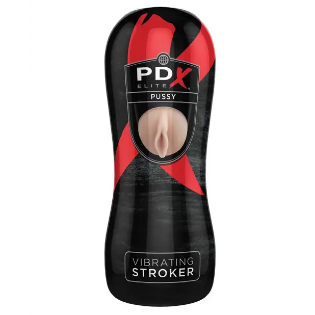 PDX Elite Vibrating Stroker - Pussy - Dolls & Masturbators
