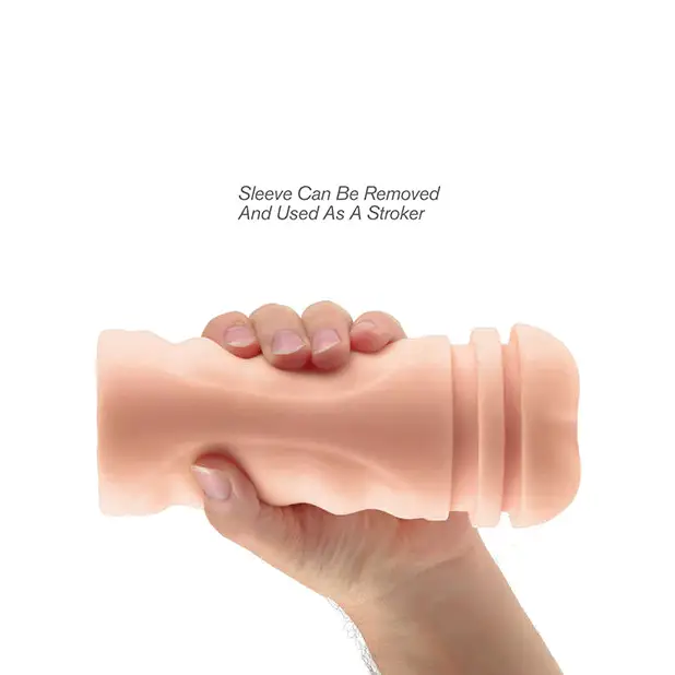 PDX Extreme Mega Grip Squeezable Vibrating Strokers - Pussy - Dolls & Masturbators