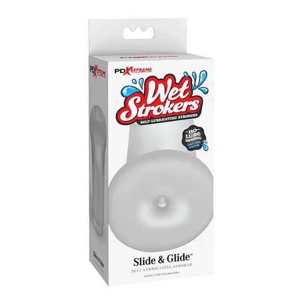 PDX Extreme Wet Strokers Slide & Glide - Frosted - Dolls & Masturbators