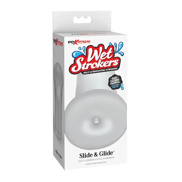 PDX Extreme Wet Strokers Slide & Glide - Frosted - Dolls & Masturbators