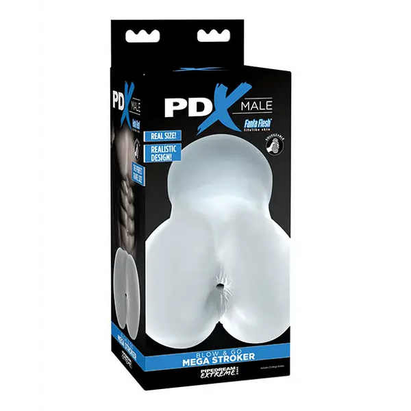 PDX Male Blow & Go Mega Stroker - Frosted - Gay & Lesbian Products