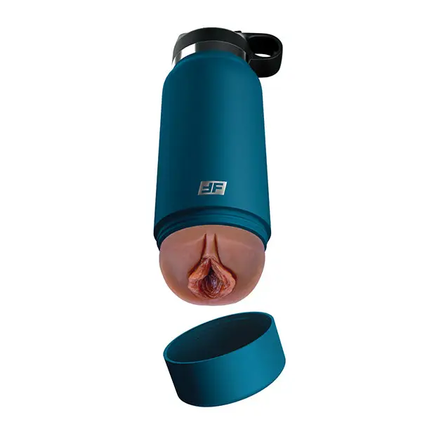 PDX Plus Fuck Flask Private Pleaser Stroker - Brown/Blue - Dolls & Masturbators