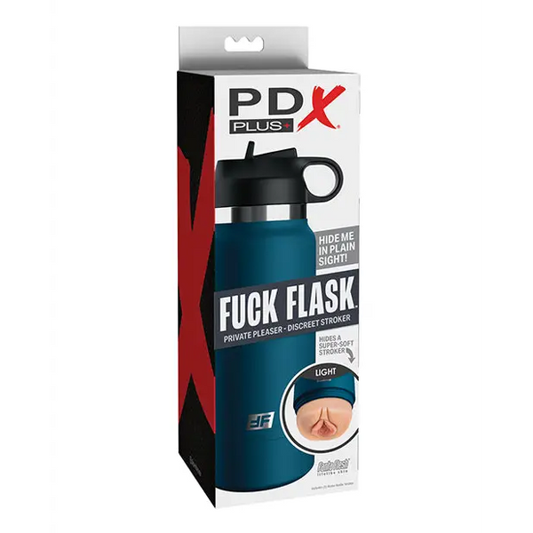 PDX Plus Fuck Flask Private Pleaser Stroker - Light/Blue - Dolls & Masturbators