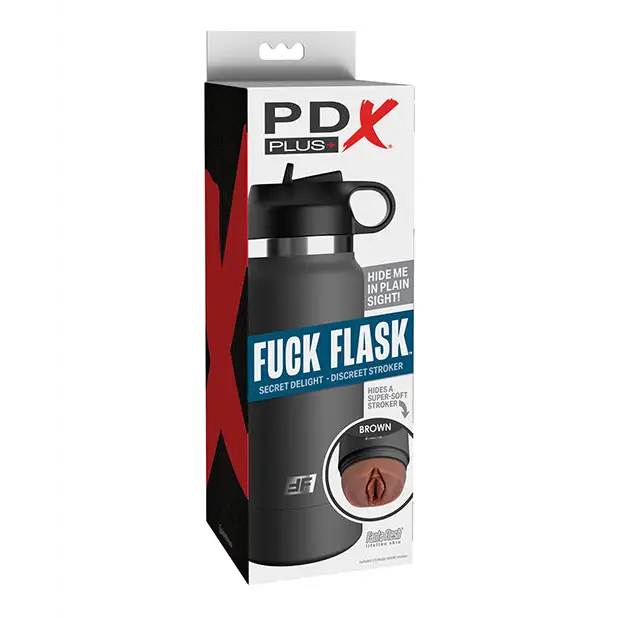 PDX Plus Fuck Flask Secret Delight Stroker - Brown/Grey - Dolls & Masturbators