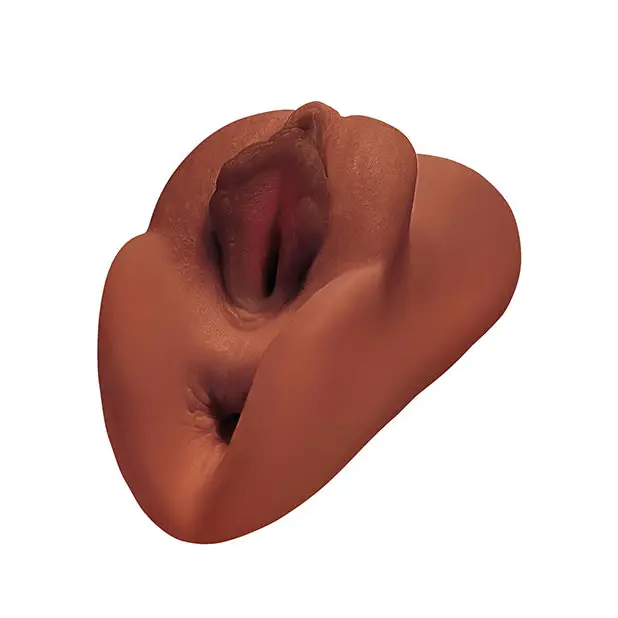 PDX Plus Perfect Pussy Double Stroker - Brown - Dolls & Masturbators