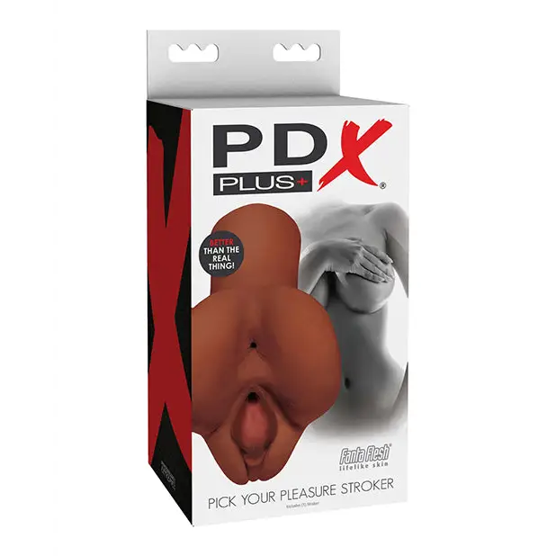 PDX Plus Pick Your Pleasure Stroker - Brown - Dolls & Masturbators
