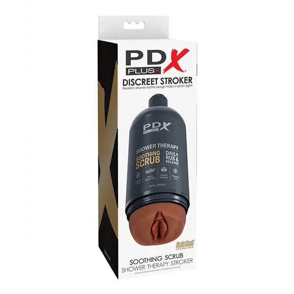PDX Plus Shower Therapy Soothing Scrub - Brown - Dolls & Masturbators
