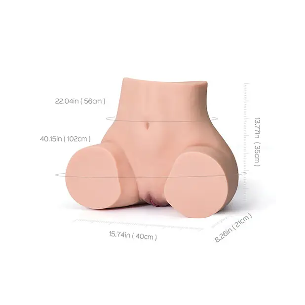 Peach Realistic Butt w/Vagina Anal Sex Doll Torso