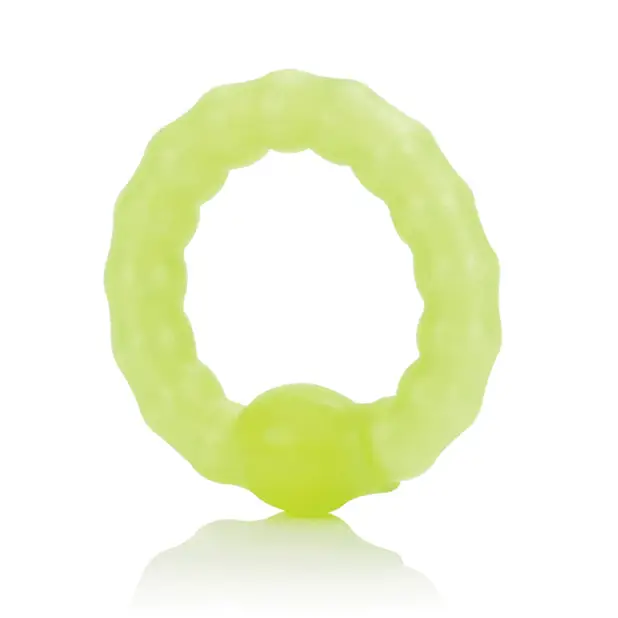 Pearl Beaded Prolong Ring - Glow - Penis Enhancement