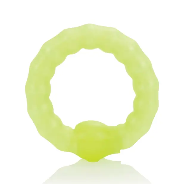 Pearl Beaded Prolong Ring - Glow - Penis Enhancement