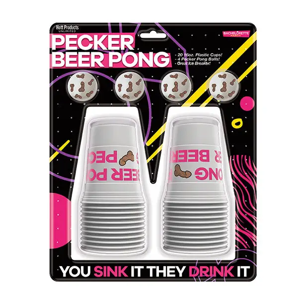 Pecker Beer Pong Balls - 4 pk - Games for Parties