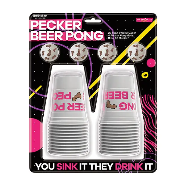 Pecker Beer Pong Game w/Balls