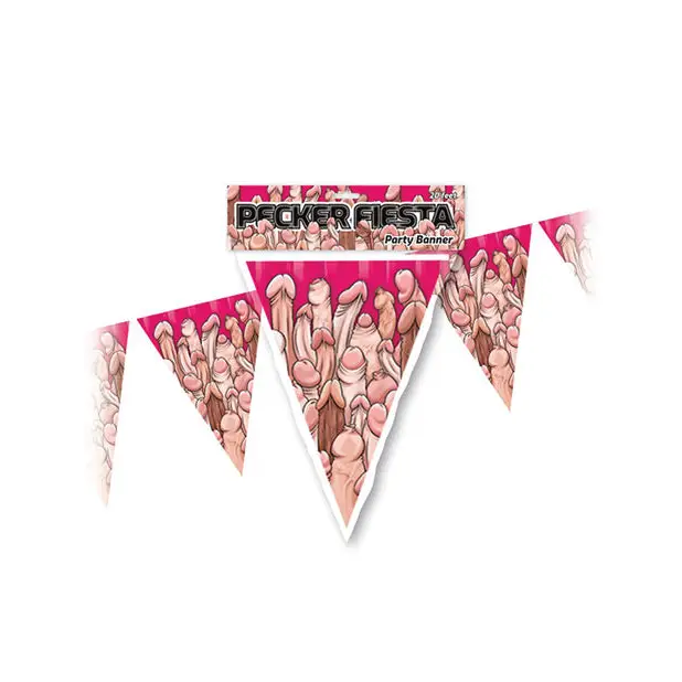 Pecker Fiesta Party Banner - 20ft - Bachelorette & Party Supplies