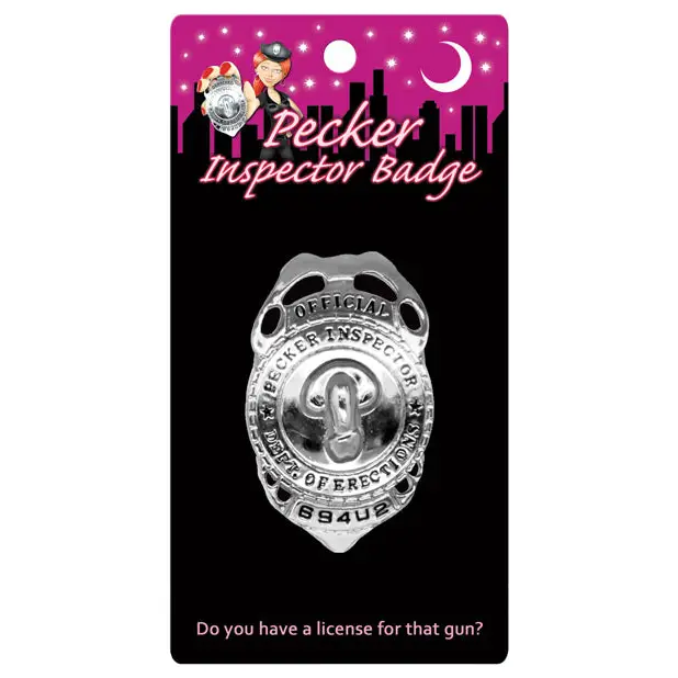 Pecker Inspector Badge - Bachelorette & Party Supplies