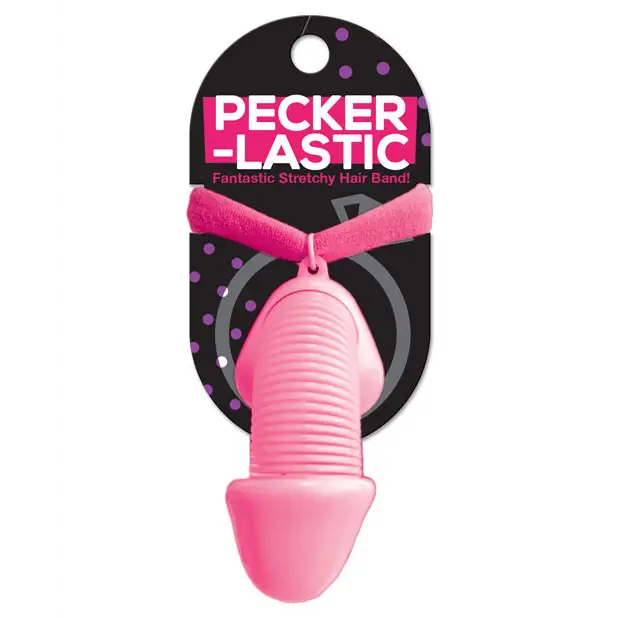 Pecker Lastic Hair Tie - Pink - Bachelorette & Party Supplies