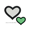 Peekaboo Glow in the Dark Hearts - Pack of 2 - Lingerie - Packaged