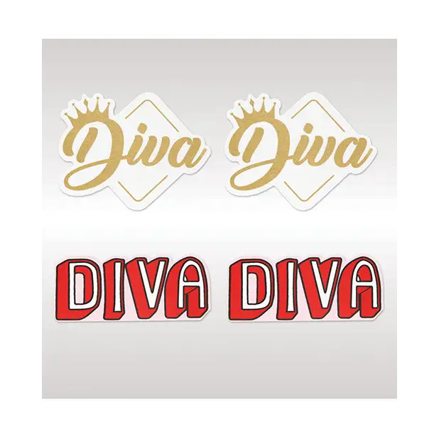 Peekaboos Diva Pasties - 2 Pairs - Lingerie - Packaged