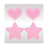 Peekaboos Glow in the Dark Hearts & Stars - Hot Pink 2 Pairs - Lingerie - Packaged