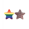 Peekaboos Pride Rainbow Glitter Stars - Pack of 2 - Lingerie - Packaged