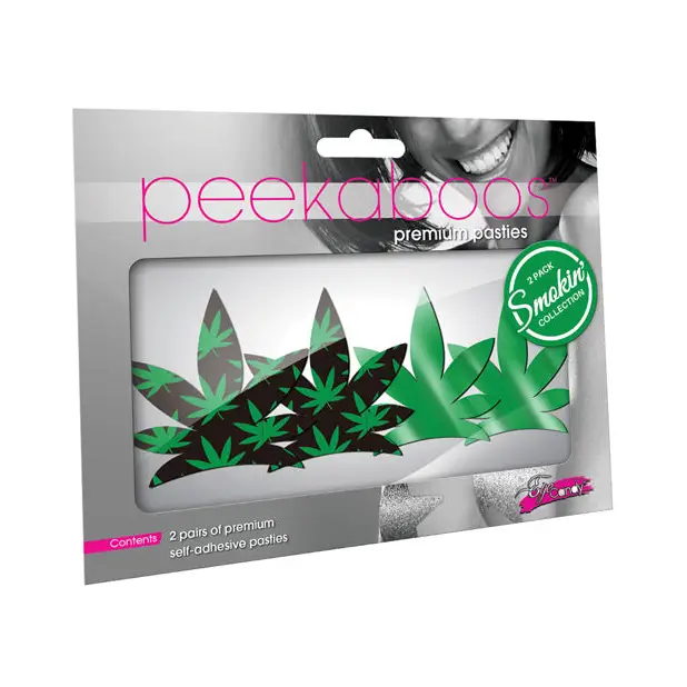 Peekaboos Up in Smoke Leaves O/S - Lingerie - Packaged