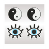 Peekaboos Yin & Yang Pasties - 2 Pairs - Lingerie - Packaged