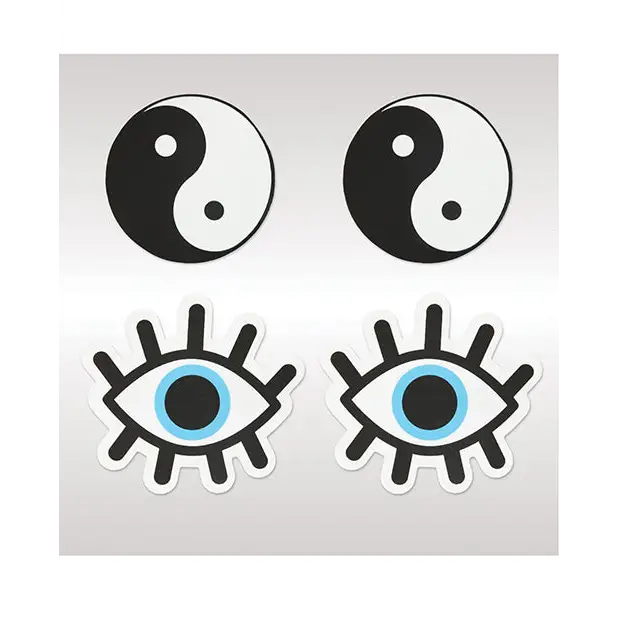Peekaboos Yin & Yang Pasties - 2 Pairs - Lingerie - Packaged