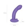 Pegasus 6’’ Rechargeable Curved Peg w/Adjustable Harness & Remote Set - Purple - Strap Ons