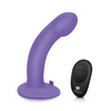 Pegasus 6’’ Rechargeable Curved Peg w/Adjustable Harness & Remote Set - Purple - Strap Ons