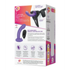 Pegasus 6’’ Rechargeable Curved Peg w/Adjustable Harness & Remote Set - Purple - Strap Ons