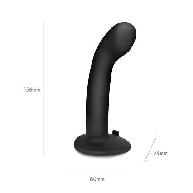 Pegasus 6’’ Rechargeable P-Spot G-Spot Peg w/Adjustable Harness & Remote Set - Black - Strap Ons