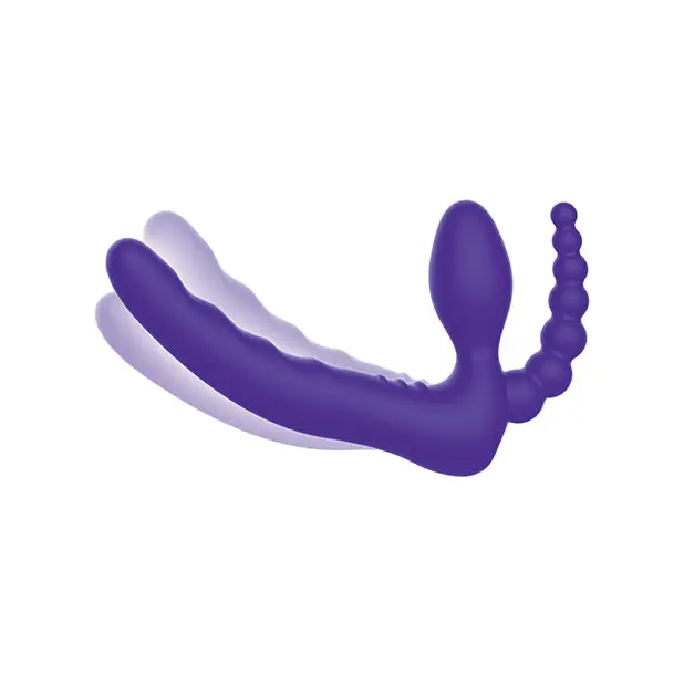 Pegasus 7’’ Strapless Strap On w/Remote - Purple - Strap Ons