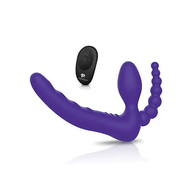 Pegasus 7’’ Strapless Strap On w/Remote - Purple - Strap Ons