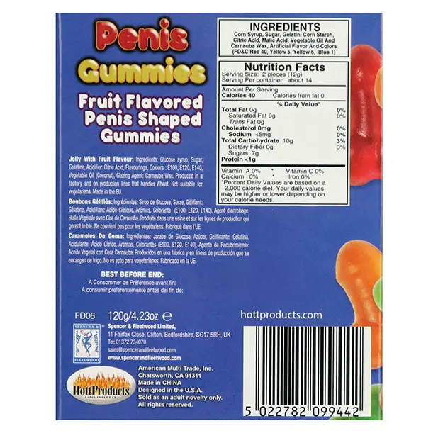 Penis Gummies Candy - 5.35 oz - Bachelorette & Party Supplies