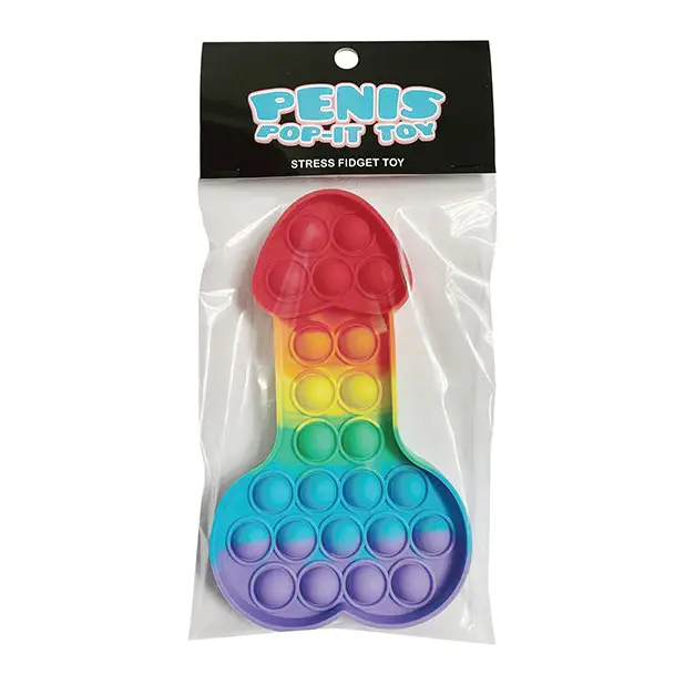 Penis Pop It Fidget Toy - Multi Color - Novelties