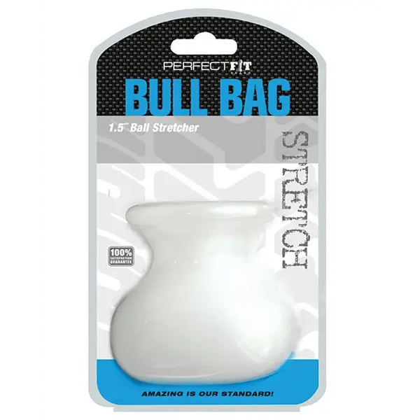 Perfect Fit Bull Bag 1.5’’ Ball Stretcher - Clear - Penis Enhancement