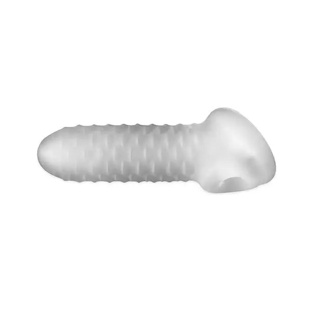 Perfect Fit Fat Boy 5.5’’ Checker Plate Sheath - Clear - Penis Enhancement