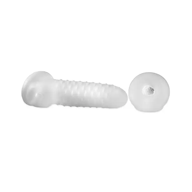 Perfect Fit Fat Boy 5.5’’ Checker Plate Sheath - Clear - Penis Enhancement