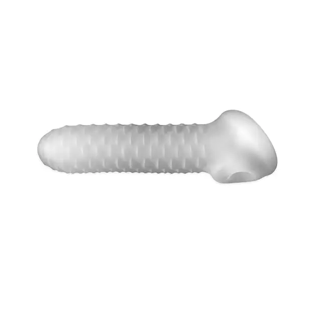 Perfect Fit Fat Boy 6.5’’ Checker Plate Sheath - Clear - Penis Enhancement
