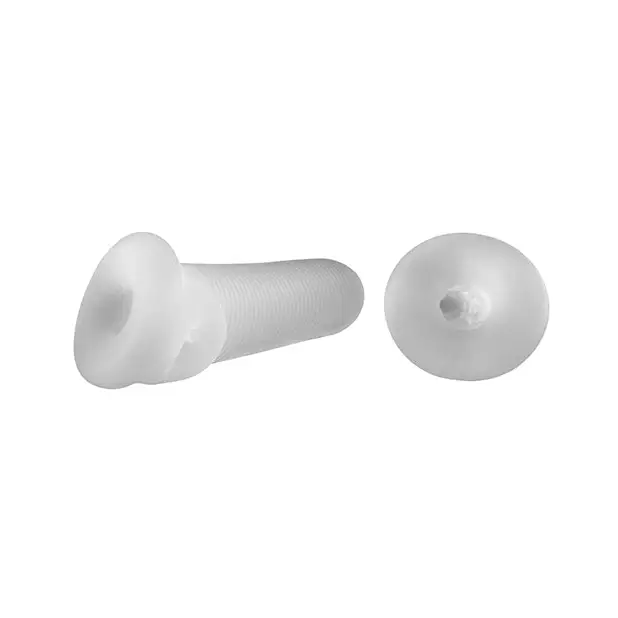 Perfect Fit Fat Boy Micro Ribbed Sheath 5.5’’ - Clear - Penis Enhancement