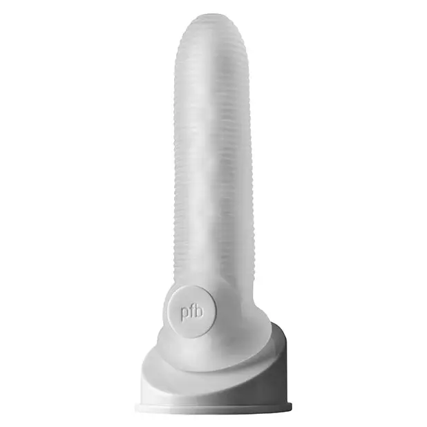 Perfect Fit Fat Boy Micro Ribbed Sheath 6.5’’ - Clear - Penis Enhancement