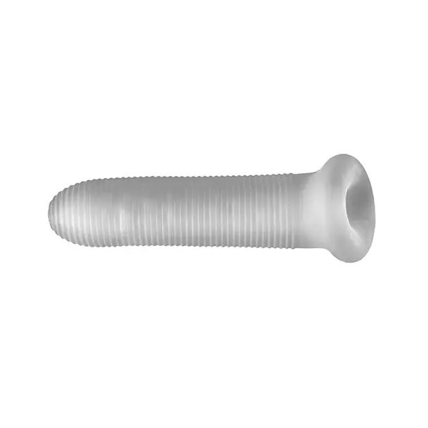 Perfect Fit Fat Boy Micro Ribbed Sheath 6.5’’ - Clear - Penis Enhancement