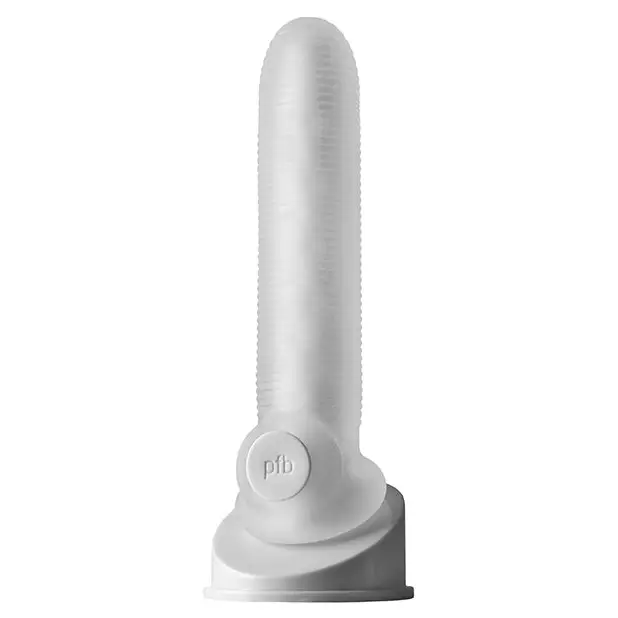 Perfect Fit Fat Boy Micro Ribbed Sheath 7.5’’ - Clear - Penis Enhancement