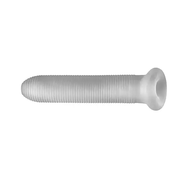 Perfect Fit Fat Boy Micro Ribbed Sheath 7.5’’ - Clear - Penis Enhancement