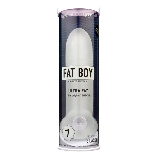 Perfect Fit Fat Boy Original Ultra Fat 7.0’’ - Clear - Penis Enhancement
