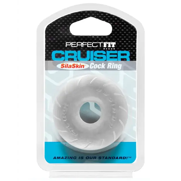 Perfect Fit SilaSkin Cruiser Ring - Opaque White - Penis Enhancement