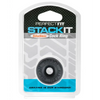 Perfect Fit Stackit Cock Ring - Black - Penis Enhancement