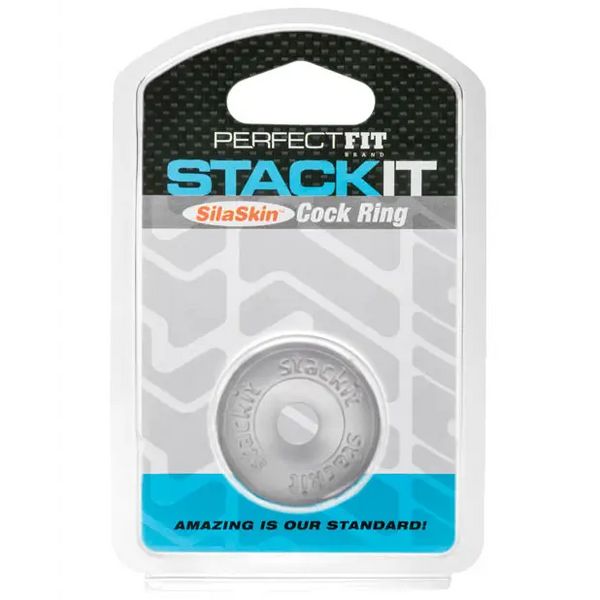 Perfect Fit Stackit Cock Ring - Clear - Penis Enhancement