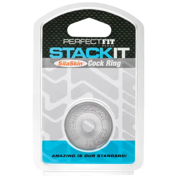 Perfect Fit Stackit Cock Ring - Clear - Penis Enhancement